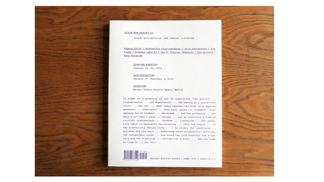 Various Authors • Dirty Ear Report #1